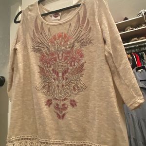 Harley Davidson light sweater